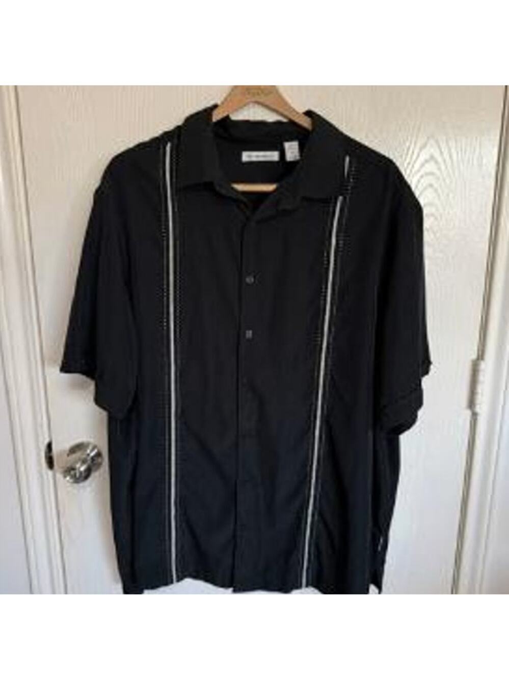 Cubavera Men's Classic-Fit Paneled Button-Down Shirt 2XL